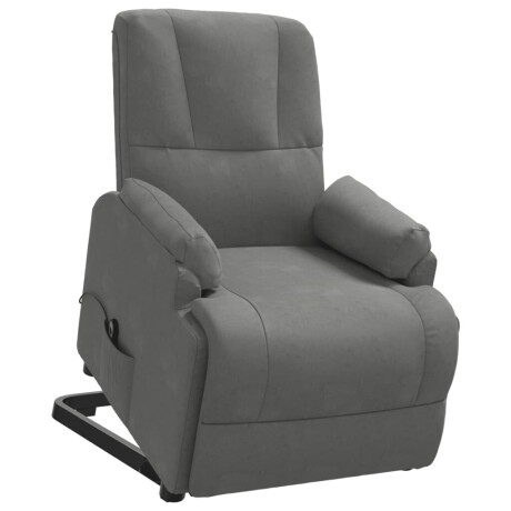 vidaXL Sta-op-stoel verstelbaar kunstsuèdeleer donkergrijs afbeelding3 - 1