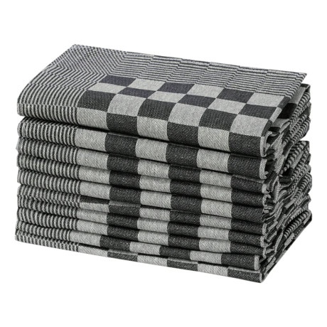 vidaXL Keukendoeken 20 st 50x70 cm katoen zwart en wit afbeelding3 - 1