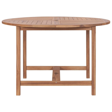 vidaXL Tuintafel Ø110x75 cm massief teakhout afbeelding3 - 1
