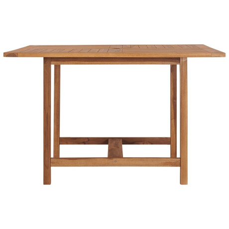 vidaXL Tuintafel 110x110x75 cm massief teakhout afbeelding3 - 1