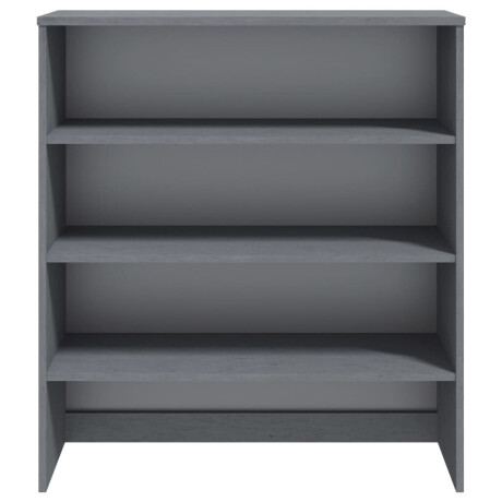 vidaXL Opzetkast HAMAR 90x30x100 cm massief grenenhout donkergrijs afbeelding3 - 1