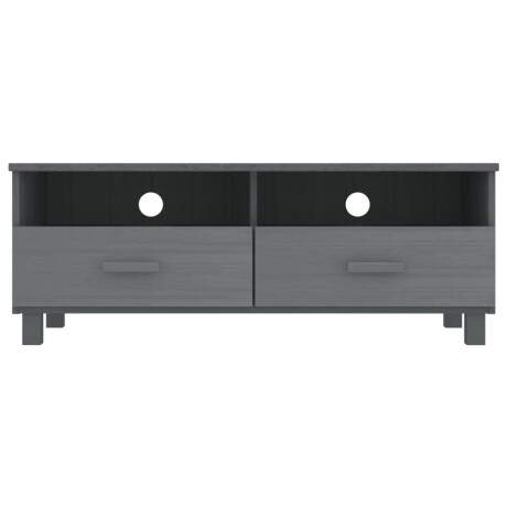 vidaXL Tv-meubel HAMAR 106x40x40 cm massief grenenhout donkergrijs afbeelding3 - 1