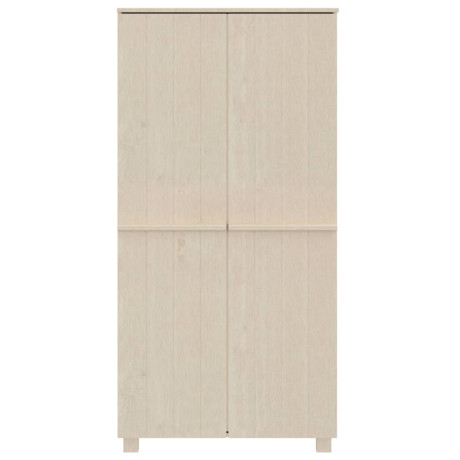vidaXL Kledingkast HAMAR 89x50x180 cm massief grenenhout honingbruin afbeelding3 - 1