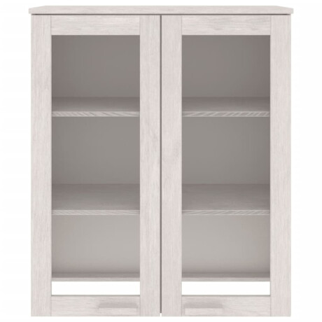vidaXL Opzetkast HAMAR 85x35x100 cm massief grenenhout wit afbeelding3 - 1