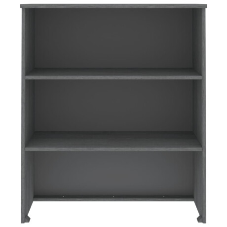 vidaXL Opzetkast HAMAR 85x35x100 cm massief grenenhout donkergrijs afbeelding3 - 1