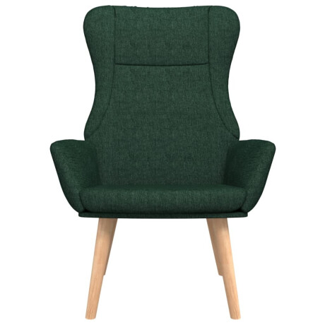 vidaXL Relaxstoel stof donkergoen afbeelding3 - 1