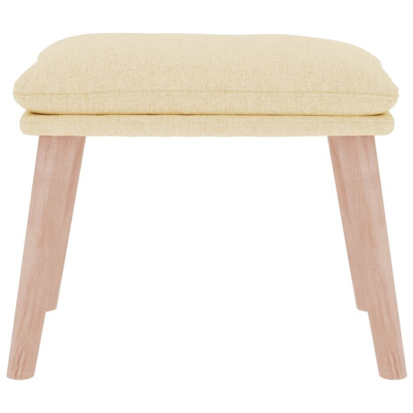 vidaXL Voetenbank 45x29,5x35 cm stof crèmekleurig afbeelding3 - 1