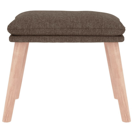 vidaXL Voetenbank 45x29,5x35 cm stof taupe afbeelding3 - 1