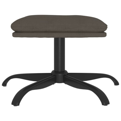 vidaXL Voetenbank 60x60x36 cm fluweel donkergrijs afbeelding3 - 1