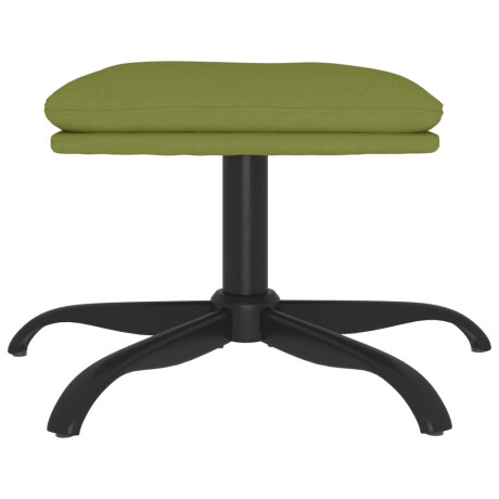 vidaXL Voetenbank 60x60x36 cm fluweel lichtgroen afbeelding3 - 1