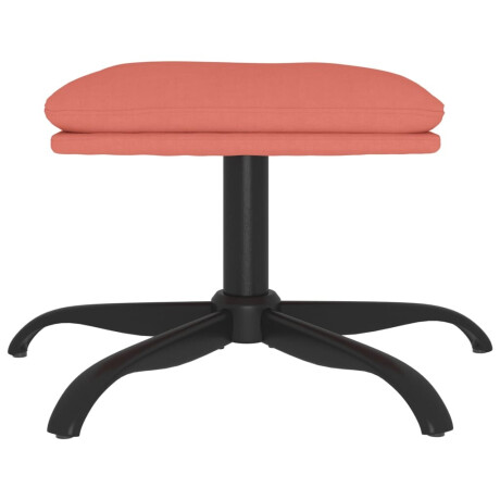 vidaXL Voetenbank 60x60x36 cm fluweel roze afbeelding3 - 1