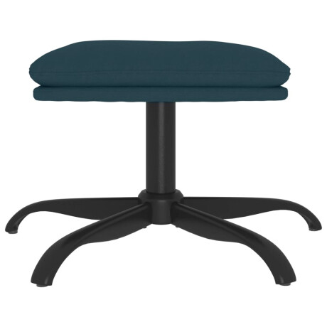 vidaXL Voetenbank 60x60x36 cm fluweel blauw afbeelding3 - 1