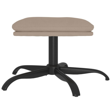 vidaXL Voetenbank 60x60x36 cm microvezelstof lichtgrijs afbeelding3 - 1