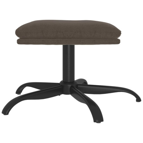 vidaXL Voetenbank 60x60x36 cm microvezelstof donkergrijs afbeelding3 - 1