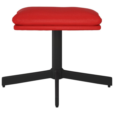 vidaXL Voetenbank 60x60x36 cm kunstleer wijnrood afbeelding3 - 1