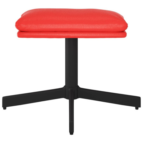 vidaXL Voetenbank 60x60x36 cm kunstleer rood afbeelding3 - 1