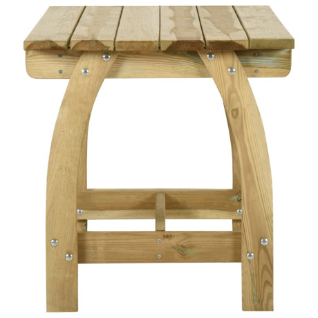 vidaXL Tuintafel 110x74x75 cm geïmpregneerd grenenhout afbeelding3 - 1