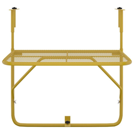 vidaXL Balkontafel 60x40 cm staal goudkleurig afbeelding3 - 1