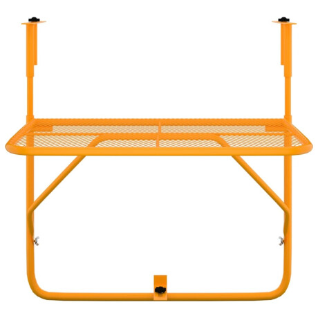 vidaXL Balkontafel 60x40 cm staal geel afbeelding3 - 1
