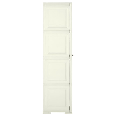 vidaXL Opbergkast hout-look 40x43x164 cm kunststof vanille-ijskleurig afbeelding3 - 1