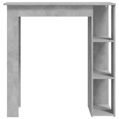 vidaXL Bartafel met schap 102x50x103,5 cm bewerkt hout betongrijs afbeelding3 - 1