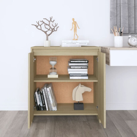 vidaXL Dressoir 70x41x75 cm bewerkt hout sonoma eikenkleurig afbeelding3 - 1