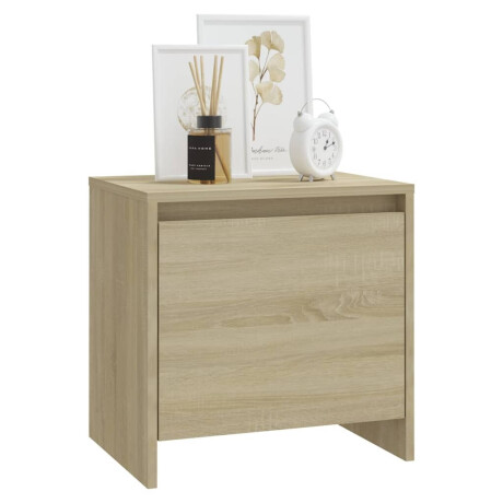 vidaXL Nachtkastje 45x34x44,5 cm bewerkt hout sonoma eikenkleurig afbeelding3 - 1