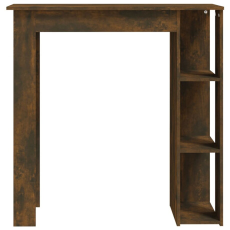 vidaXL Bartafel met schap 102x50x103,5 cm bewerkt hout gerookt eiken afbeelding3 - 1
