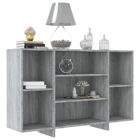 vidaXL Dressoir 120x30x75 cm bewerkt hout grijs sonoma eikenkleurig afbeelding3 - 1
