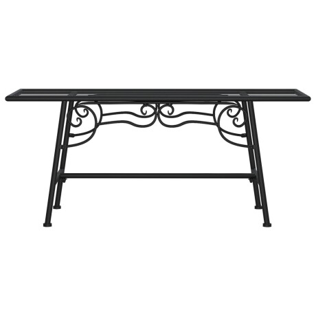 vidaXL Boombank 110 cm staal zwart afbeelding3 - 1