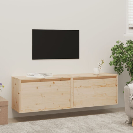 vidaXL Wandkasten 2 st 60x30x35 cm massief grenenhout afbeelding3 - 1