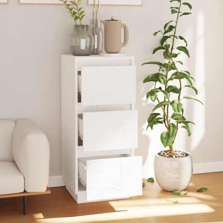 vidaXL Dressoir 32x34x75 cm massief grenenhout wit afbeelding3 - 1
