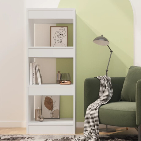 vidaXL Boekenkast/kamerscherm 40x30x103 cm bewerkt hout wit afbeelding3 - 1