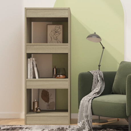 vidaXL Boekenkast/kamerscherm 40x30x103 cm bewerkt hout sonoma eiken afbeelding3 - 1