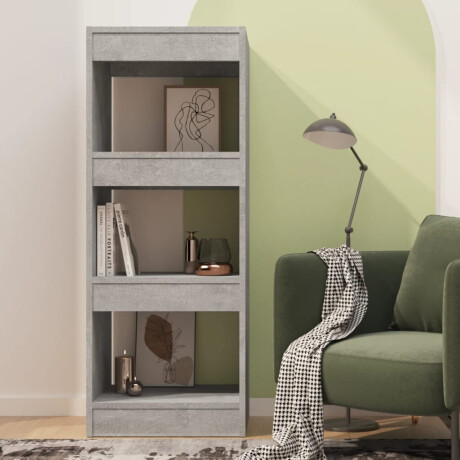 vidaXL Boekenkast/kamerscherm 40x30x103 cm bewerkt hout betongrijs afbeelding3 - 1