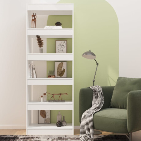 vidaXL Boekenkast/kamerscherm 60x30x166 cm spaanplaat wit afbeelding3 - 1