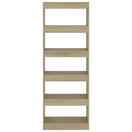 vidaXL Boekenkast/kamerscherm 60x30x166 cm bewerkt hout sonoma eiken afbeelding3 - 1