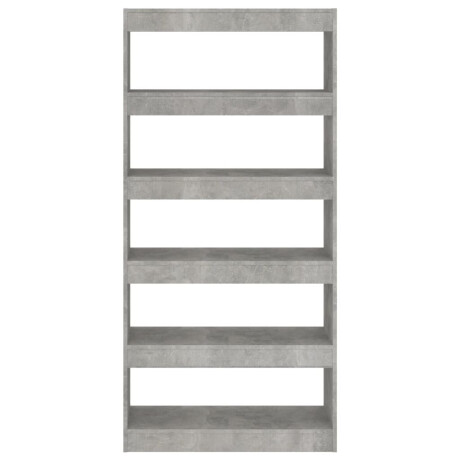 vidaXL Boekenkast/kamerscherm 80x30x166 cm bewerkt hout betongrijs afbeelding3 - 1