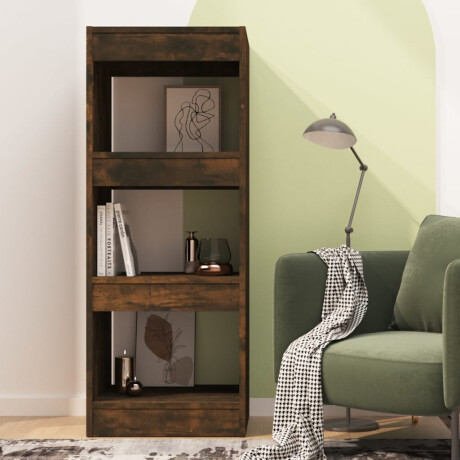vidaXL Boekenkast/kamerscherm 40x30x103 cm bewerkt hout gerookt eiken afbeelding3 - 1