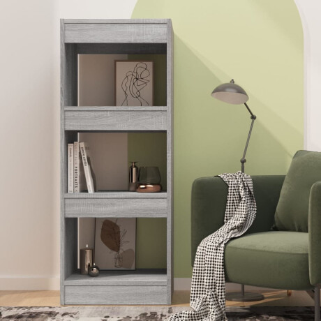 vidaXL Boekenkast/kamerscherm 40x30x103 cm bewerkt hout grijs sonoma afbeelding3 - 1