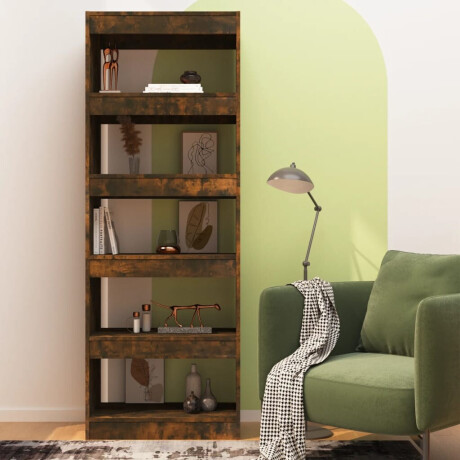 vidaXL Boekenkast/kamerscherm 60x30x166 cm spaanplaat gerookt eiken afbeelding3 - 1