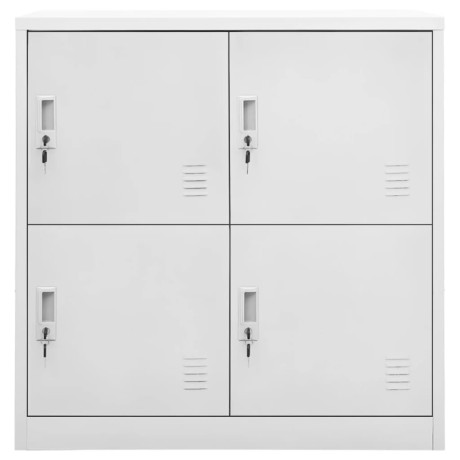 vidaXL Lockerkasten 2 st 90x45x92,5 cm staal lichtgrijs afbeelding3 - 1