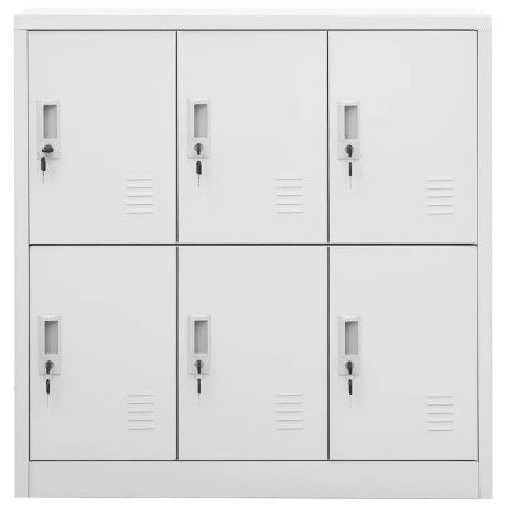 vidaXL Lockerkasten 2 st 90x45x92,5 cm staal lichtgrijs afbeelding3 - 1