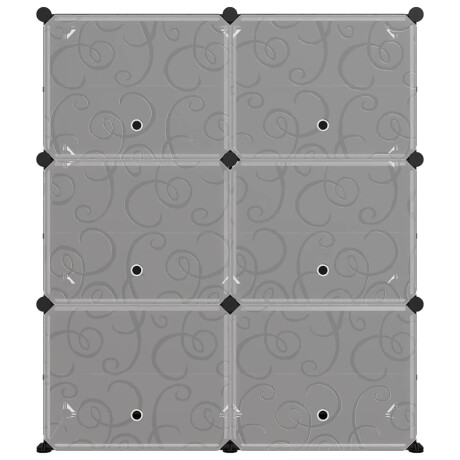 vidaXL Schoenenrek 84,5x31x93,5 cm polypropeen zwart afbeelding3 - 1