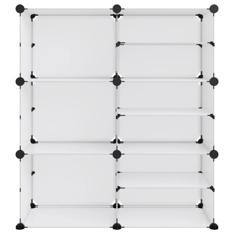 vidaXL Schoenenrek 84x31,5x93 cm polypropeen transparant afbeelding3 - 1