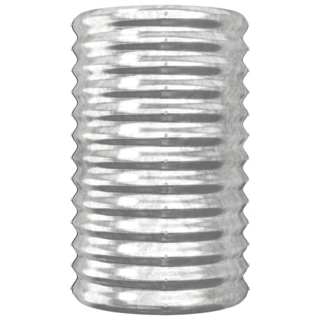 vidaXL Plantenbak 40x40x68 cm gegalvaniseerd staal zilverkleurig afbeelding3 - 1