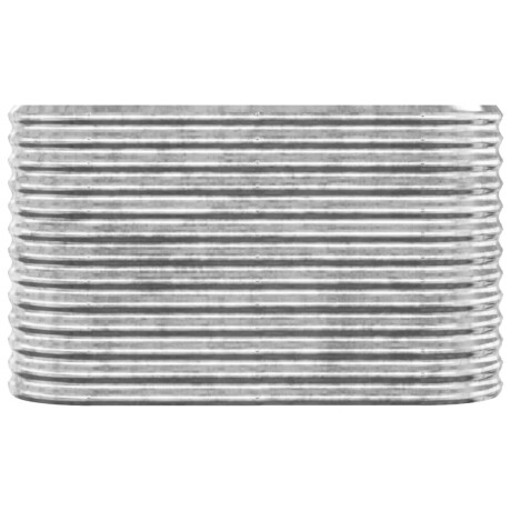 vidaXL Plantenbak 114x40x68 cm gegalvaniseerd staal zilverkleurig afbeelding3 - 1
