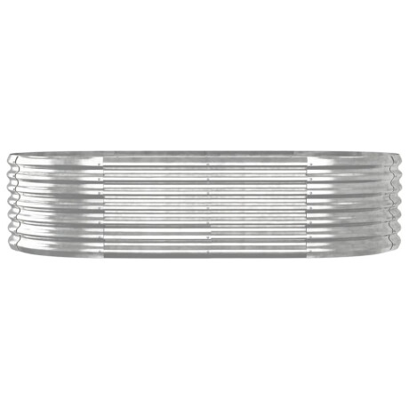 vidaXL Plantenbak 152x80x36 cm gegalvaniseerd staal zilverkleurig afbeelding3 - 1