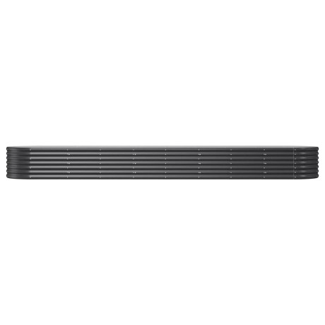 vidaXL Plantenbak 368x80x36 cm gepoedercoat staal antracietkleurig afbeelding3 - 1