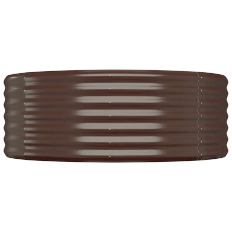 vidaXL Plantenbak 100x100x36 cm gegalvaniseerd staal bruin afbeelding3 - 1